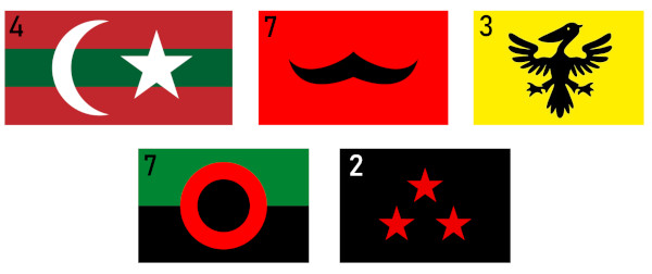 Mystérieux drapeaux Mystérieux drapeaux